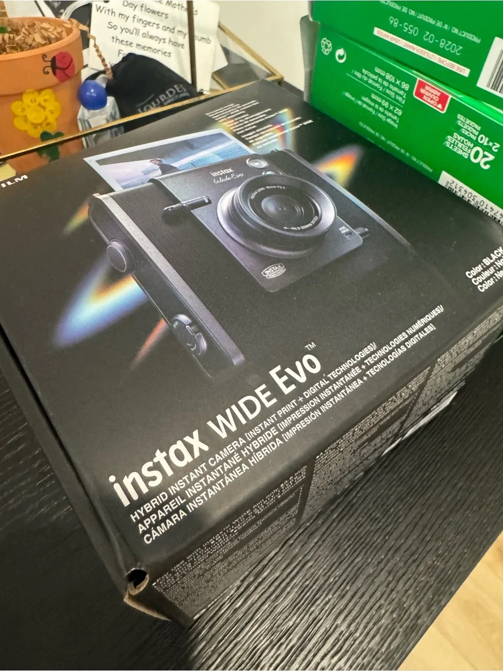 Fujifilm instax Wide Evo Instant Camera — Black